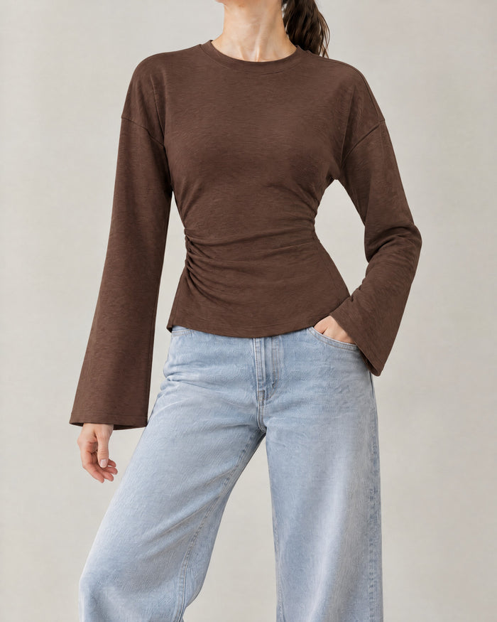 Yan Pileli Sweatshirt