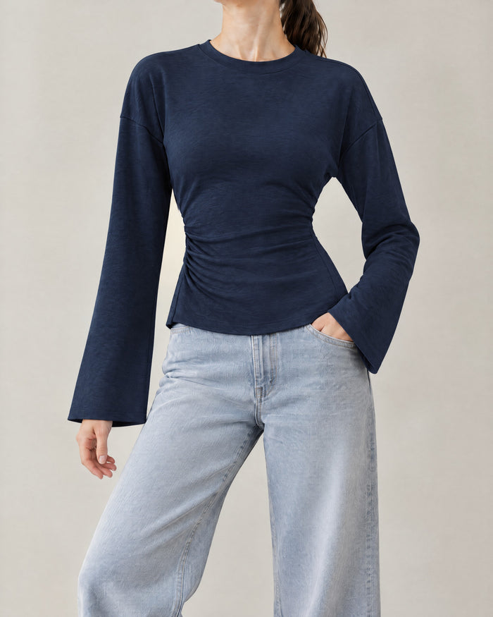 Yan Pileli Sweatshirt