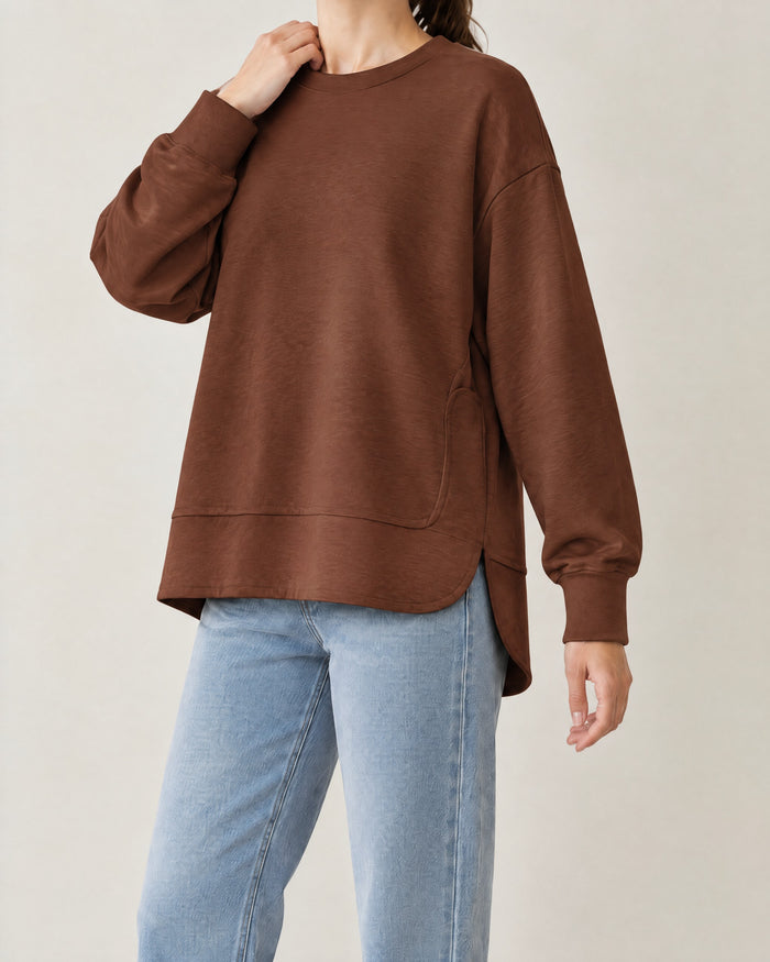 Etek Parçalı Sweatshirt