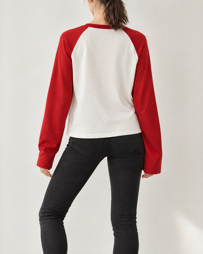 Reglan Kol Garnili Sweatshirt