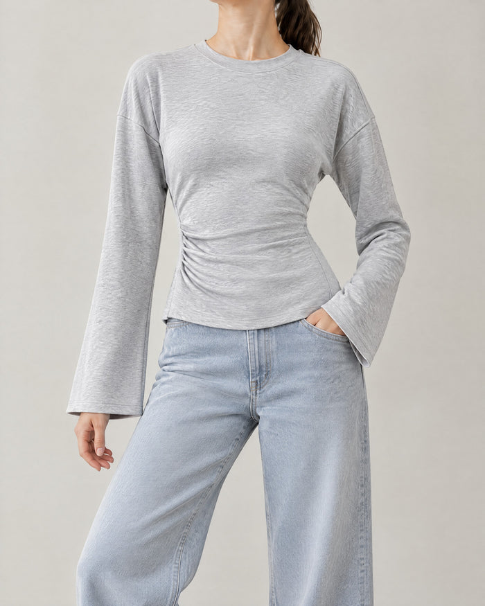Yan Pileli Sweatshirt