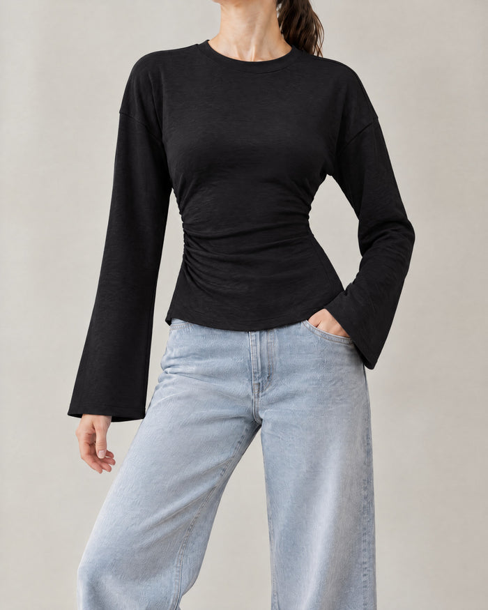 Yan Pileli Sweatshirt